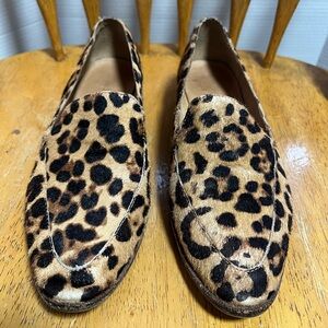 Madewell Leopard Print Brown Loafers Size 9